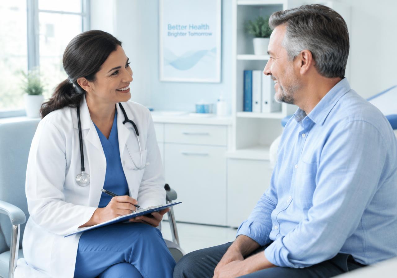 Talking with a healthcare professional